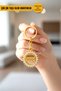 Very Stylish Gold Stone Keychains – Colorful Shiny Crystal Stone Detail – Gift Keychains - 3