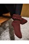 Women's Winter Thermal Socks Claret Red - 3