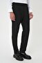 Comfort Fit Pleated Black Jogger Pants with Buckle Waist P 1170 - 4
