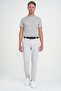 Slim Fit Flexible Straight Dark Stone Cotton Trousers with Side Pockets P 1197 - 4
