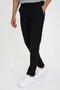 Comfort Fit Elastic Waist Flexible Black Sports Pants P 1189 - 4