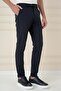 Comfort Fit Elastic Waist Flexible Casual Navy Blue Trousers P 1173 - 4