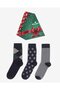 Men's Gift 3-Piece Christmas Socks Boxed