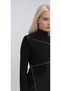 Asymmetric zipper detailed midi dress 2944 - 5