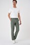 Comfort Fit Green Jogger Pants with Elastic Waist P 1176 - 2