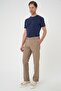 Comfort Fit Beige Jogger Pants with Elastic Waist P 1185 - 2