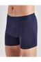 Men's 3-Pack Cotton Boxer Burgundy Gray Navy Blue - 6