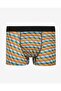 Men's Boxer Colorful Cube Pattern