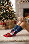 Unisex Christmas Socks Colorful Patterned Gift New Year Men Women Long Socks Single - 7