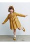 Girl's 100% Cotton Long Sleeve Dress Mustard 3–9 Years |   Rg1712 - 3