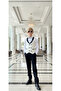 Children's Vest Suit Shirt Set Cream - 2