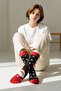 Unisex Christmas Socks Colorful Patterned Gift New Year Men Women Long Socks Single - 2