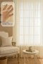 Elegant Breathable Mesh Textured Pleated Tulle Curtain (1X2.5 Regular Pleat) Living Room Bedroom Children's Room