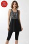 Women's Tights and Dress Combination, Below the Knee Swimsuit, Attached Chest Pad Inside, Available - 3