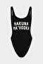 Hello Stalker Slogan Push Up Swimsuit