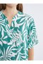 Peak New Season Cropped Collar Patterned Women's Dress - 3