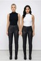 Women's 2-Piece Zero Sleeve High Neck Badi Fisherman Black - White - 2