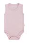 Pack of 5 Organic Zero Sleeve 0-36 Months Snap Fastener Bodysuits - Pink - 6