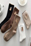 5 Pairs of Teddy Bear Patterned Women's Elastic Seamless Ribbed Socks - 2