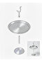 Elora Steel Stand for Cakes, Cookies, Desserts & Presentations 18/10 Diameter: 23 cm Height: 5 cm - 5