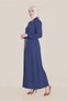 Collar Brooched Waist Lace-Up Coat 10226 - 2