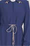Collar Brooched Waist Lace-Up Coat 10226 - 4