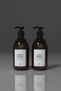 Amber Color 2-Piece Glass Soap Dispenser Set – Hand Wash & Dish Wash Pump Set |   500 ml