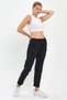 Women's Anthracite Side Pocket Straight Leg Pocket Label Detailed Sweatpants