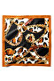 Chain and Leopard Patterned Bandana Scarf