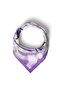 Lilac Iris Patterned Bandana Scarf - 5