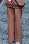 Locoloco Girls' Sweatpants with Boxer Detail, Lace-Up, Embroidered, Ages 9-14, Brown - 5