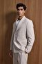 Men's Oversize Comfortable Fit Double Breasted Suit Beige