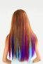 Colorful 8 Pieces Synthetic Hairpiece with Snap Clips