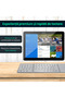 Universal foldable keyboard, Wireless, Bluetooth, compatible with Windows, Android, iOS, SmartTV, Silver - 6