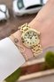 30.5mm Women's Wristwatch and Bracelet with Gold Color Adjustable Cord