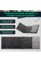 Universal foldable keyboard, Wireless, Bluetooth, compatible with Windows, Android, iOS, Smart TV, Black - 2