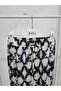 Girl's Navy Blue Patterned Relaxed Fit Trousers-New Season - 4