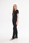 Kıev - Black Straight-Leg Modern And Stylish Double-Breasted Zipper-Closure Doctor And Nurse Uniform Scrubs - 4
