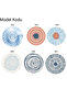 Tea Cup Coaster Set, 10x10cm, 6 Pieces , Washable , Non-Slip Leather, No. 502 - 7