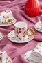 Juliette 6-Person Coffee Cup Set 90 ml Red 06013