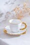Daisy 6-Person Porcelain Coffee Cup Set Gold 7515 - 3