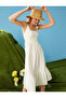 Midi Dress Strap Square Neck - 2
