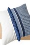 Tasseled Scandinavian Ethnic Marine Blue, Country, Bohemian, Throw Pillow Cover - 3