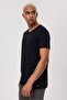 Baines Men's 100% Cotton O-Neck T-Shirt Black - 2
