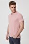 Twins Men's 100% Cotton Polo Collar T-Shirt Pink - 3