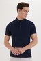 Tylen Men's 100% Cotton Polo Collar T-Shirt Navy Blue