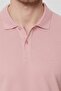 Twins Men's 100% Cotton Polo Collar T-Shirt Pink - 5