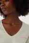 Lola Women's 100% Cotton V-Neck T-Shirt Mint - 5