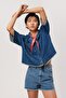 Loren Women's 100% Cotton Jean Jacket Denim - 2