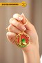 Stylish Gold Color Madina Themed Keychains |   Stylish and Bright Design |   Gift Keychains - 2